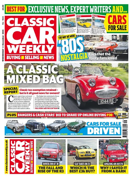 Title details for Classic Car Weekly by H BAUER PUBLISHING LIMITED - Available